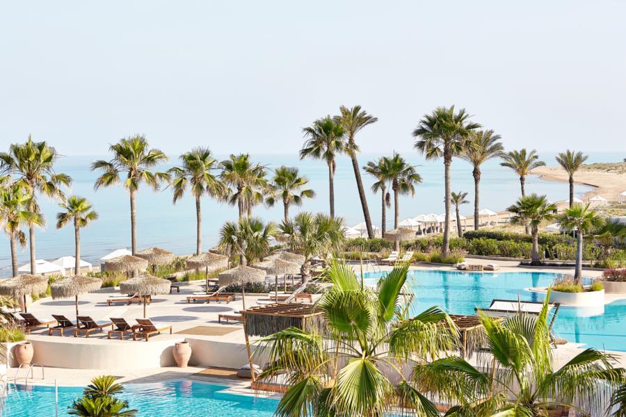 Grecotel Luxme Palms At Riviera Olympia & Aqua Park Loutra Kyllinis Exterior photo