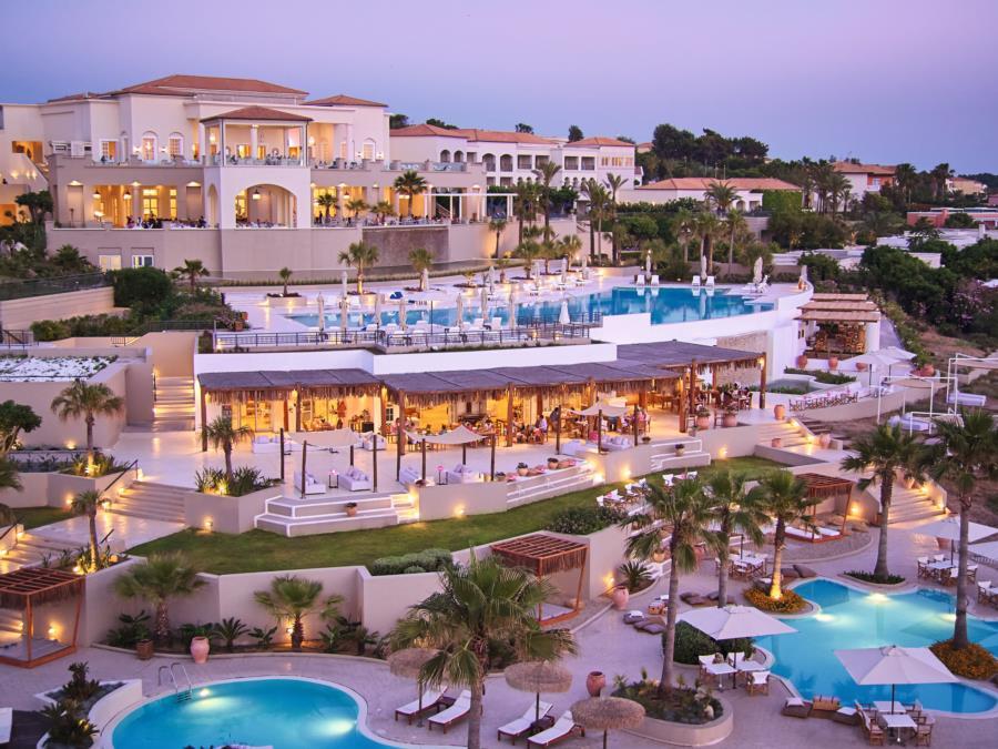 Grecotel Luxme Palms At Riviera Olympia & Aqua Park Loutra Kyllinis Exterior photo